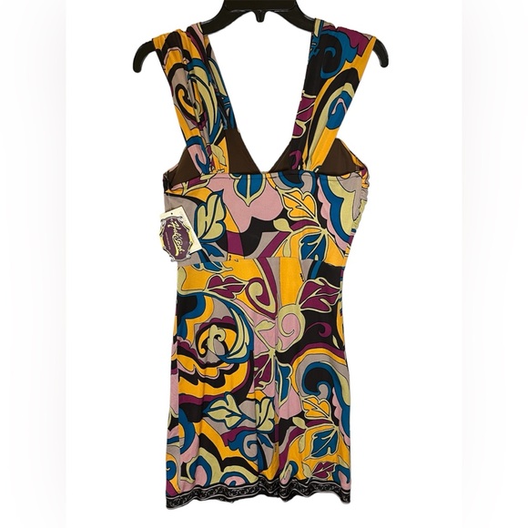 Hale Bob Mini Dress, 100% Silk - Picture 2 of 5